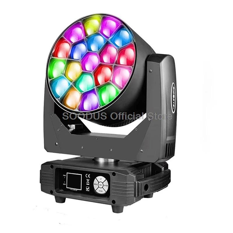 LED RGBW  ȸ ̵  ȿ , DJ  Ƽ, Ʈ Ŭ  ,  ٿ, DMX512, 19PCs, 15W